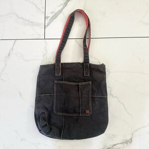 Urban Outfitters Black Tote with Red Trim